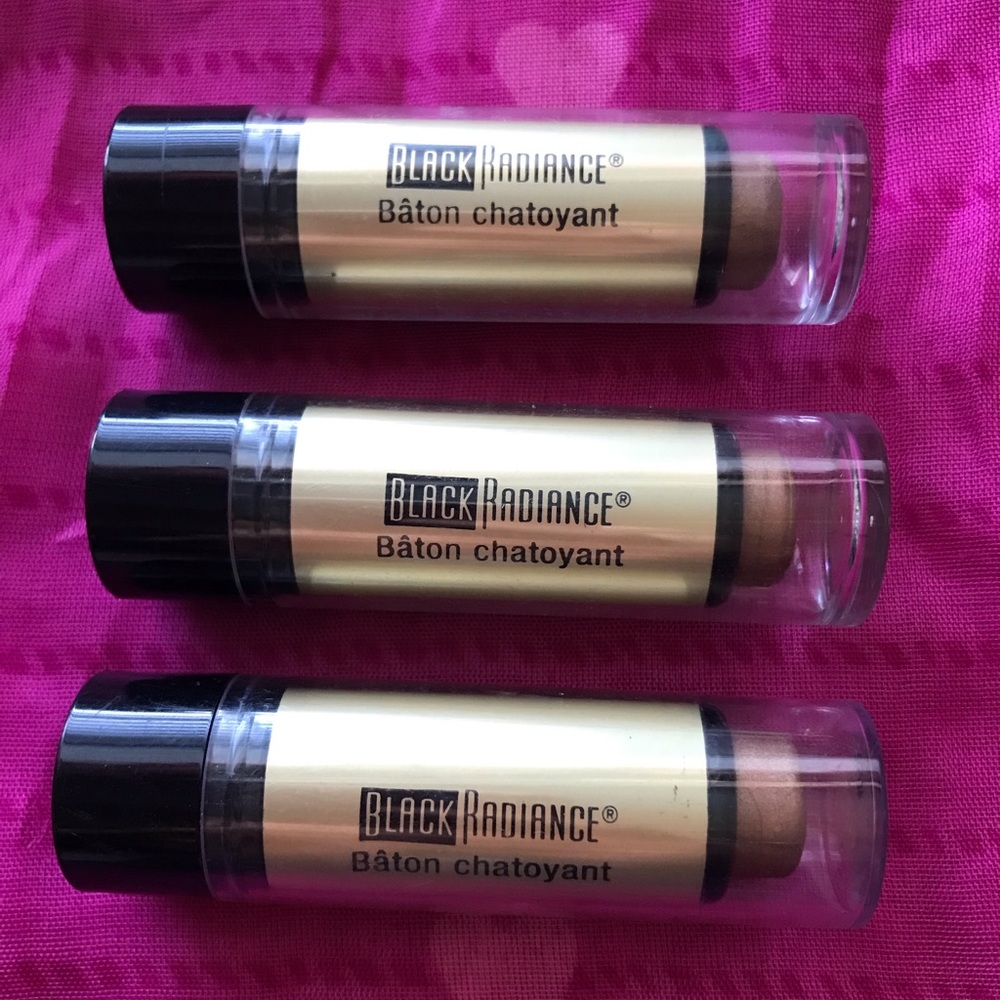 Lot of 3 Black Radiance #6702 Shimmer Stick